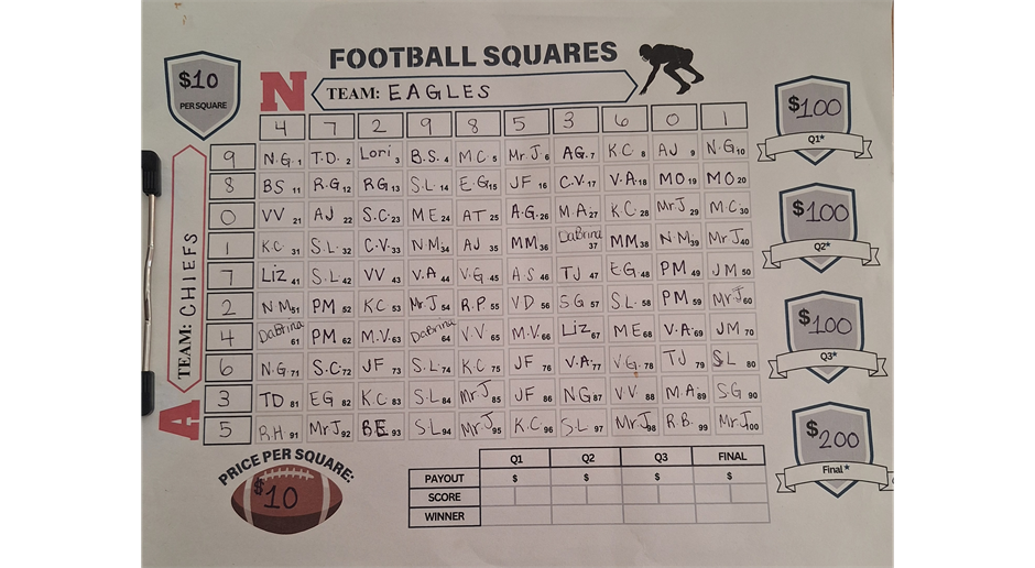 Super Bowl Squares!